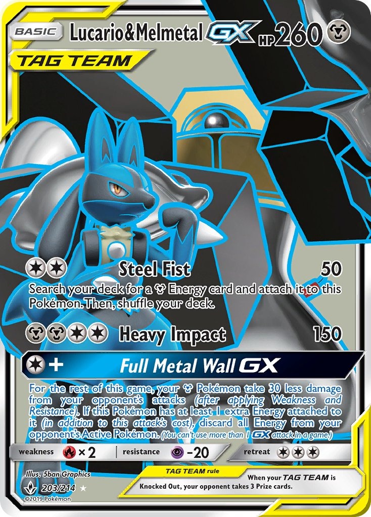 Lucario & Melmetal GX 203/214