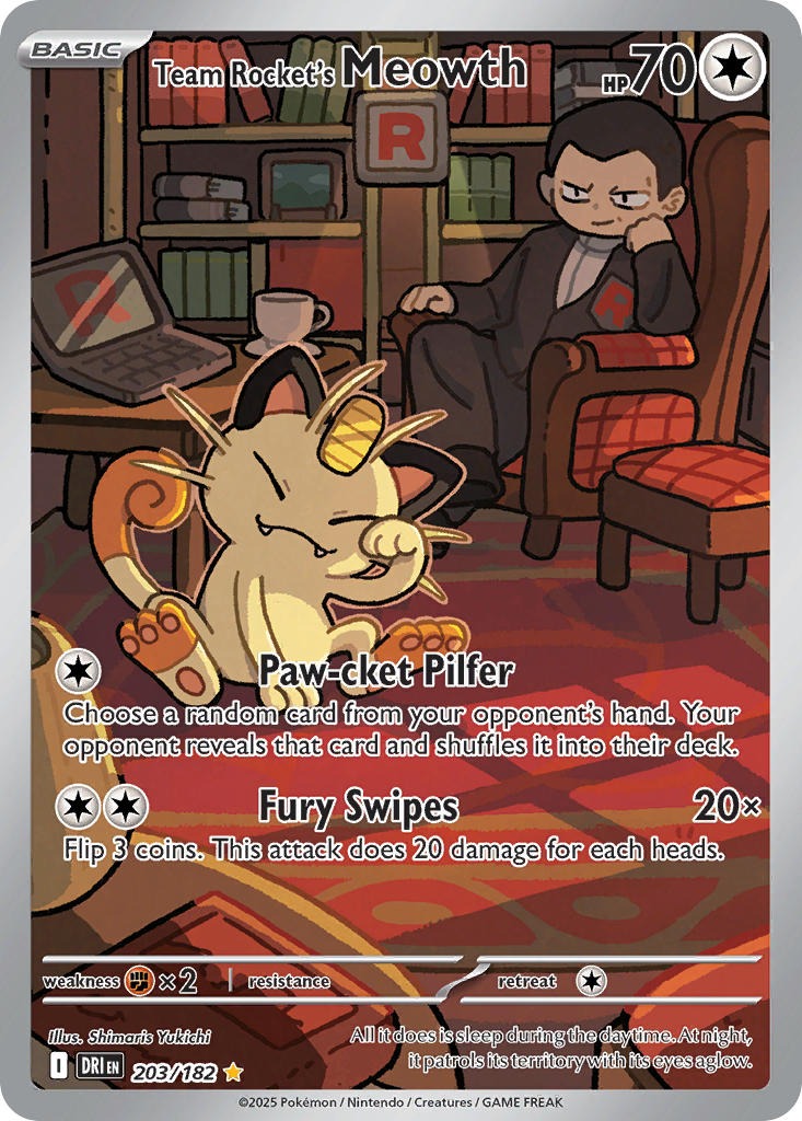Team Rocket’s Meowth 203/182