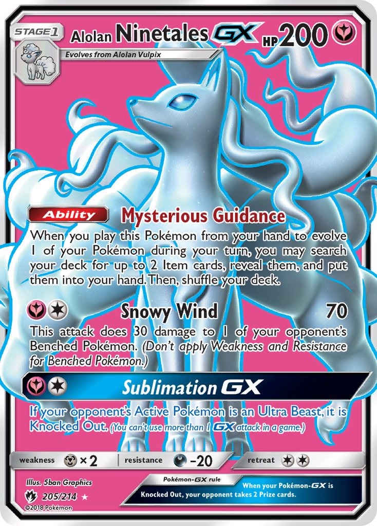 Alolan Ninetales GX 205/214