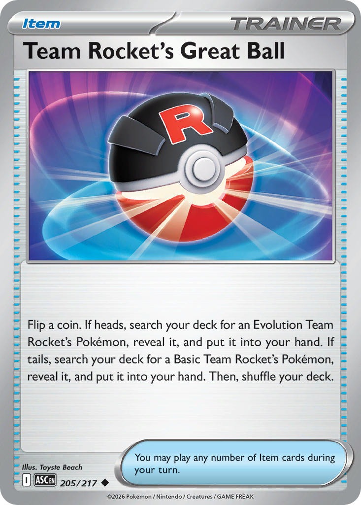 Team Rocket’s Great Ball 205/217