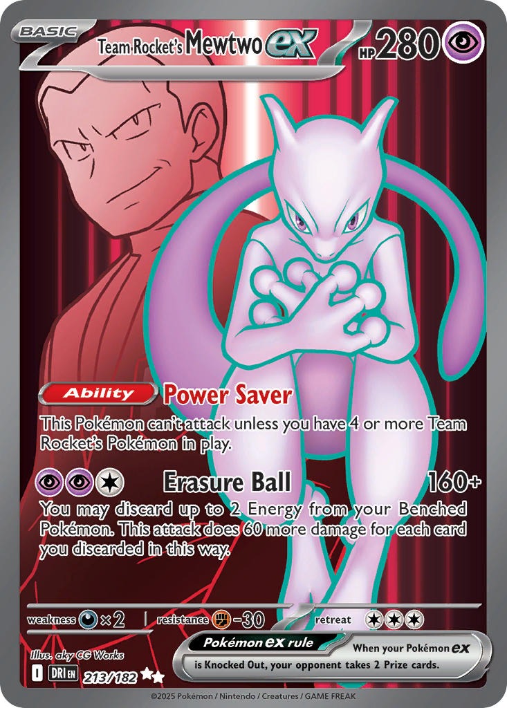 Team Rocket’s Mewtwo ex 213/182