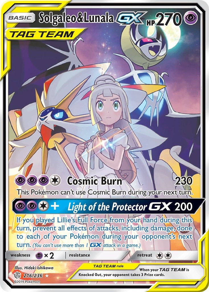 Solgaleo & Lunala GX 216/236