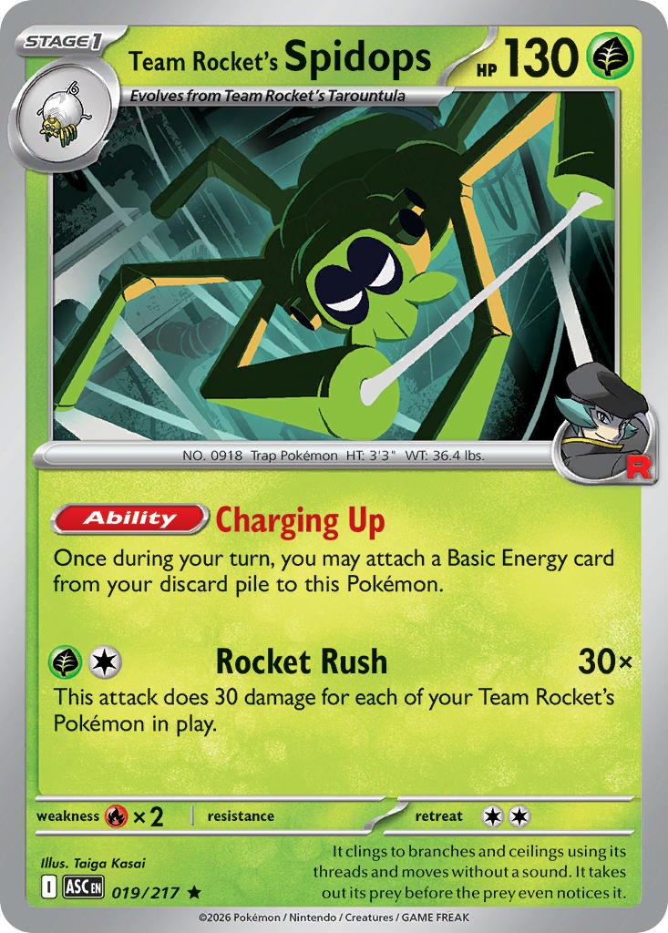 Team Rocket’s Spidops 019/217