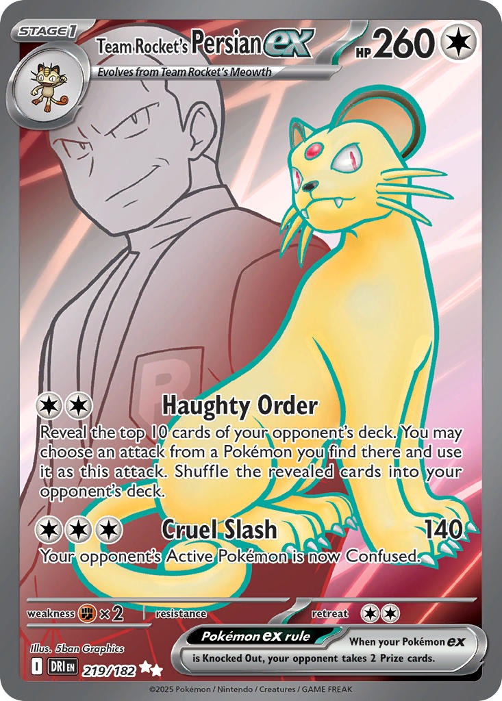 Team Rocket’s Persian ex 219/182