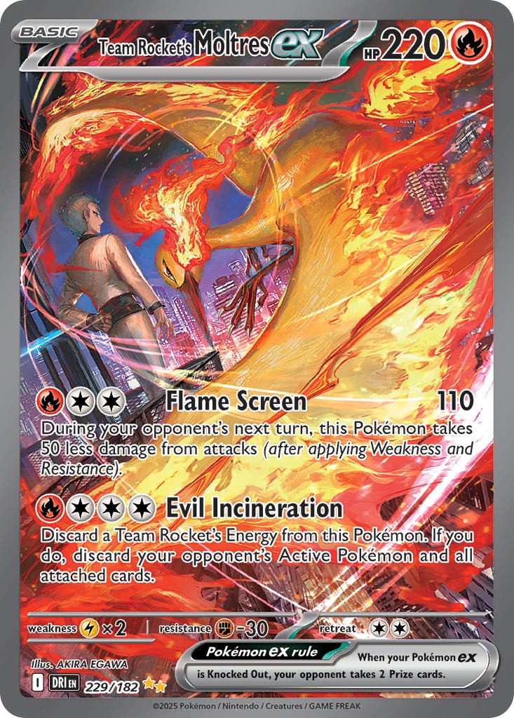Team Rocket’s Moltres ex 229/182