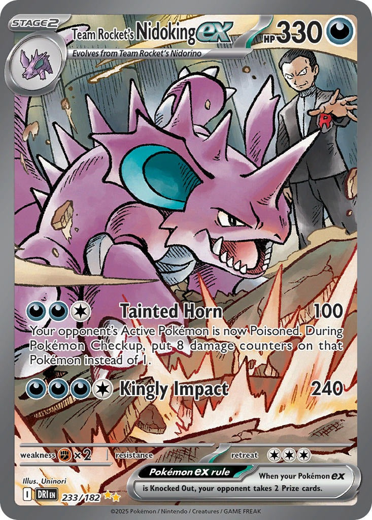 Team Rocket’s Nidoking ex 233/182