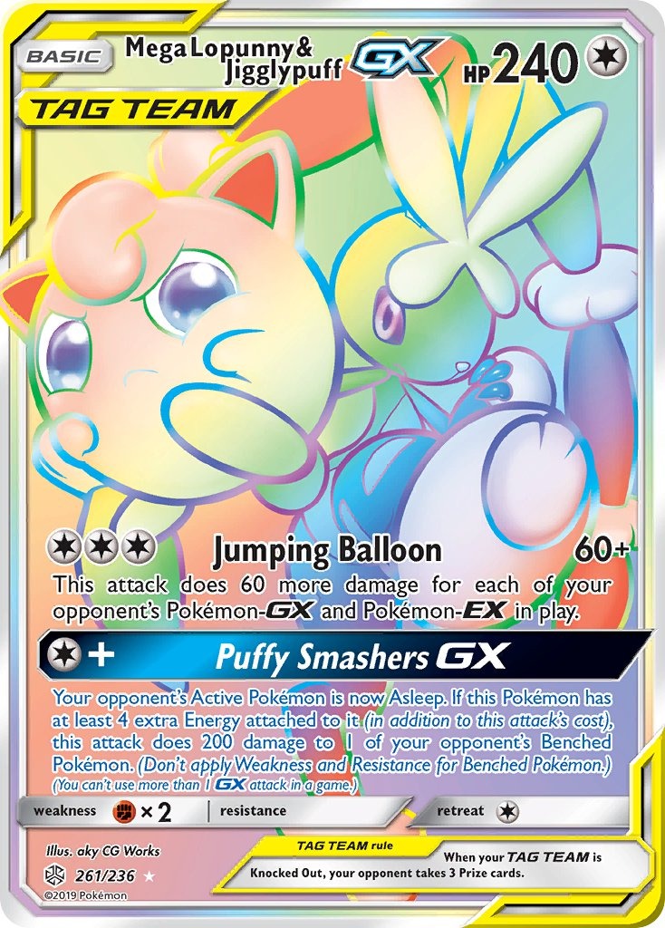 Mega Lopunny & Jigglypuff GX 261/236