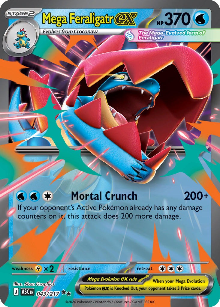 Mega Feraligatr ex 043/217