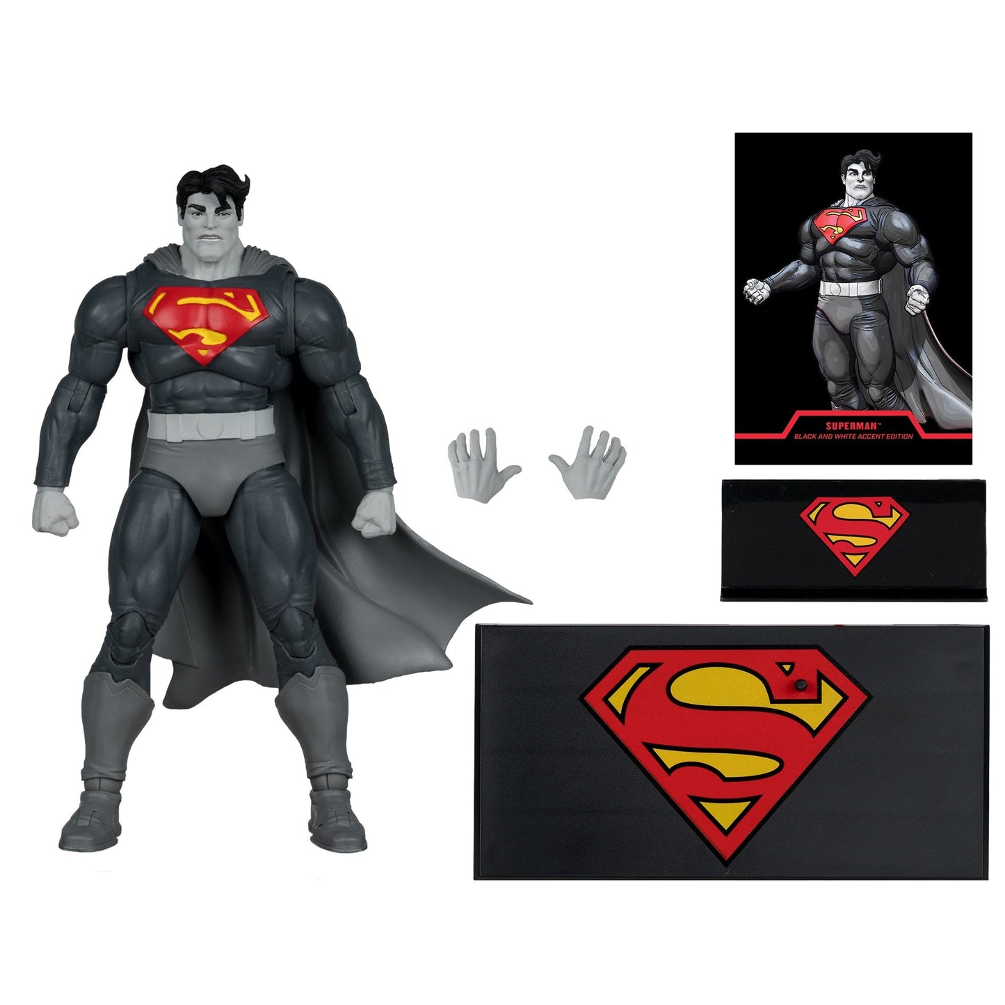DC Multiverse - The Dark Knight Returns - Superman (Black & White Accent Edition) - Exclusive
