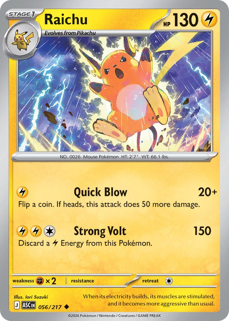 Raichu 056/217