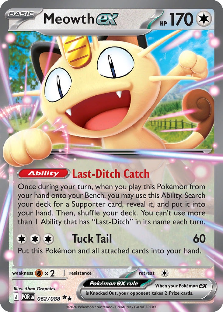 Meowth ex 062/088