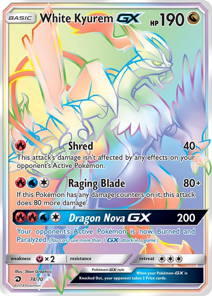 White Kyurem GX 074/070