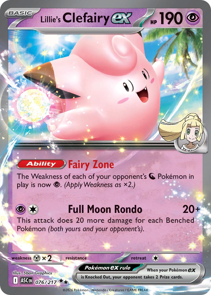 Lillie’s Clefairy ex 076/217