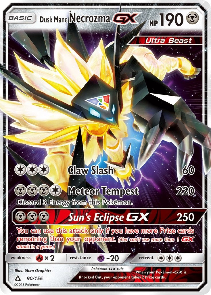 Dusk Mane Necrozma GX 090/156