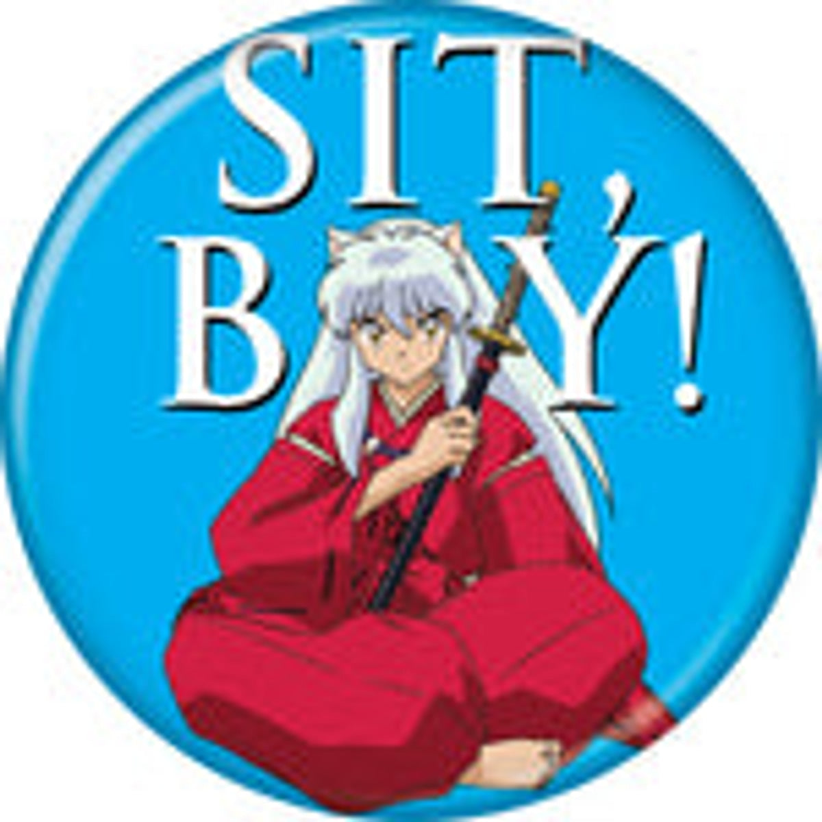 Inuyasha "Sit Boy" Button