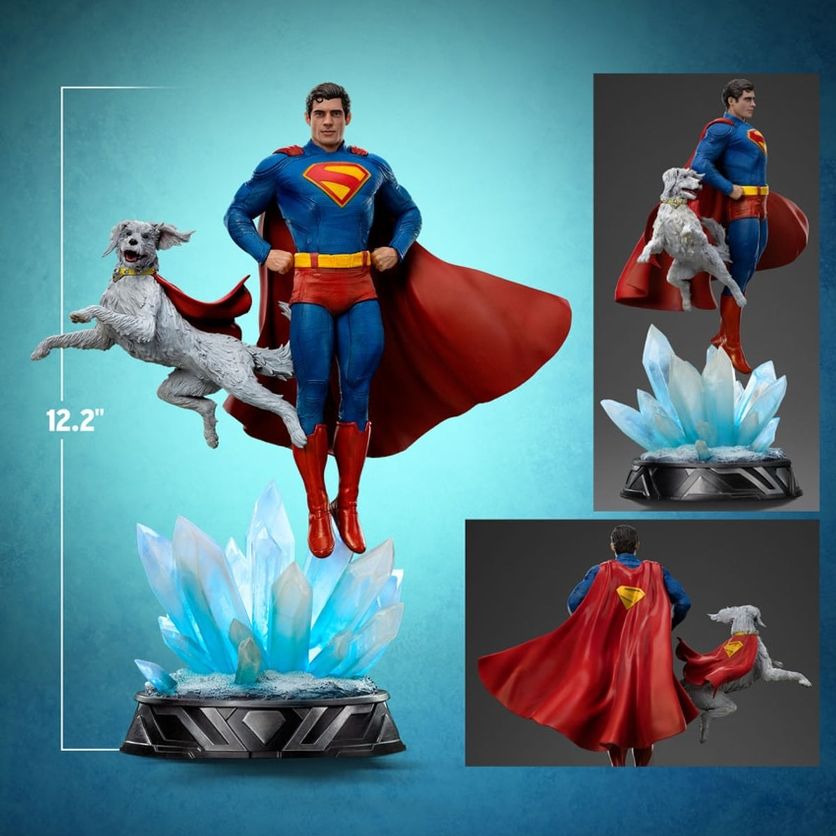 Iron Studios Superman & Krypto 1:10 Art Scale Hand Painted Statue