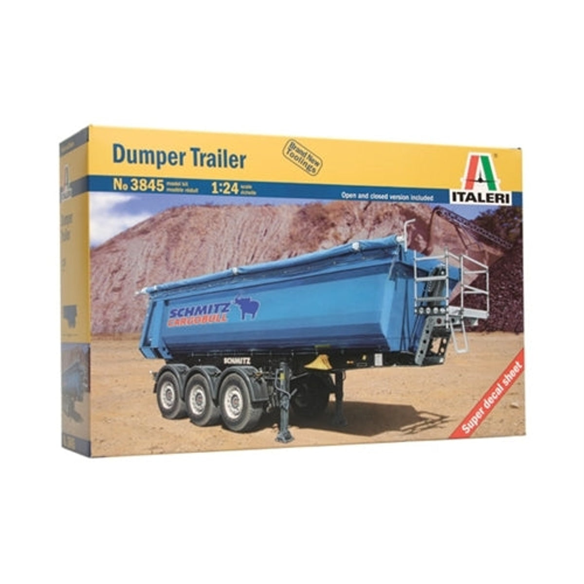 Italeri 3845 Dumper Trailer 1/24 Plastic Model Kit NIB