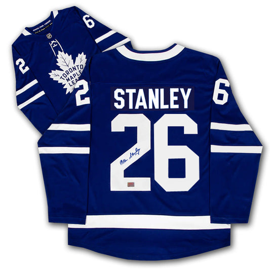 Allan Stanley Autographed Toronto Maple Leafs Blue Jersey