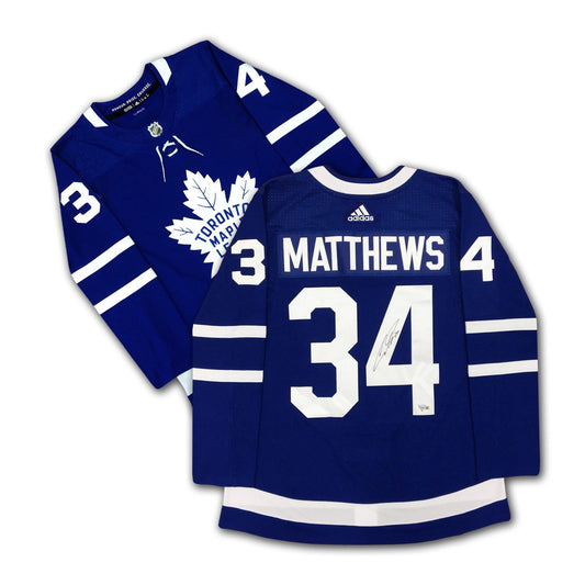 Auston Matthews Autographed Toronto Maple Leafs Blue Jersey