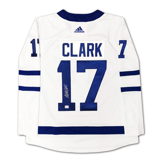 Wendel Clark Signed Adidas Toronto Maple Leafs White Jersey