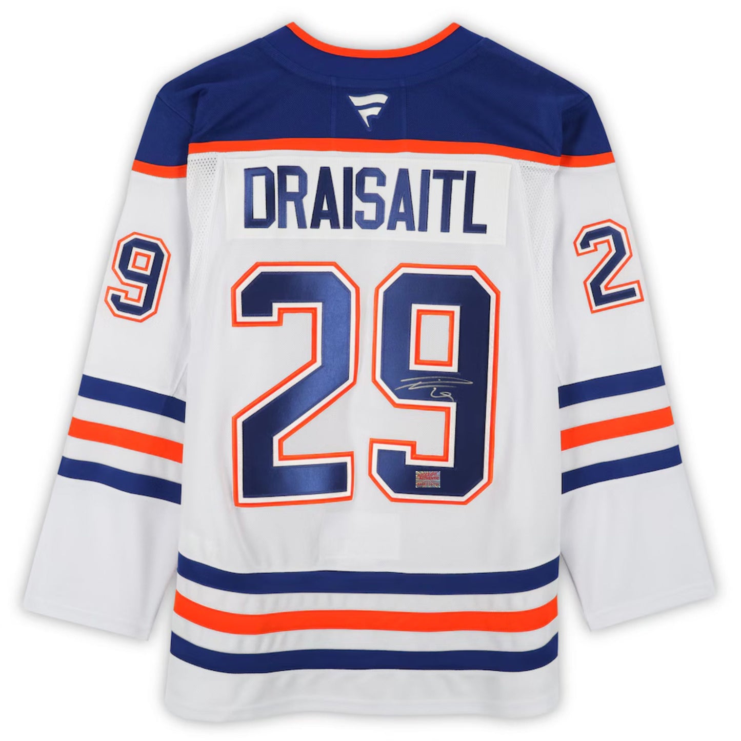 LEON DRAISAITL AUTOGRAPHED EDMONTON OILERS WHITE JERSEY – SIGNED NHL HOCKEY MEMORABILIA COLLECTIBLE (SIZE L OR XL)