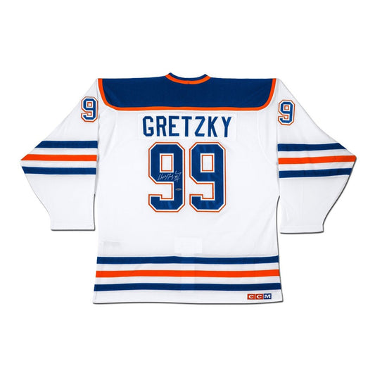 Wayne Gretzky Autographed Edmonton Oilers White Jersey
