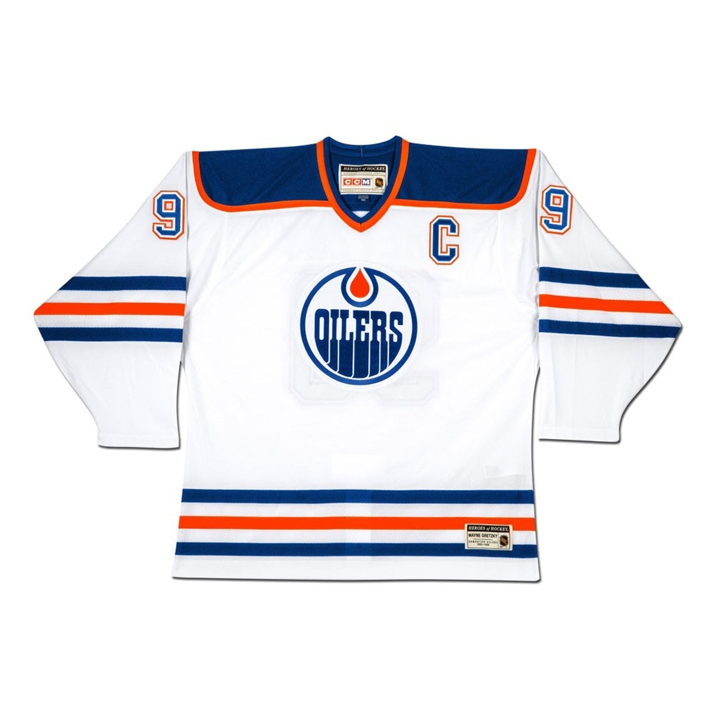 WAYNE GRETZKY AUTOGRAPHED EDMONTON OILERS WHITE JERSEY – UDA COA – THE GREAT ONE SIGNED NHL HOCKEY COLLECTIBLE (SIZE L OR XL)