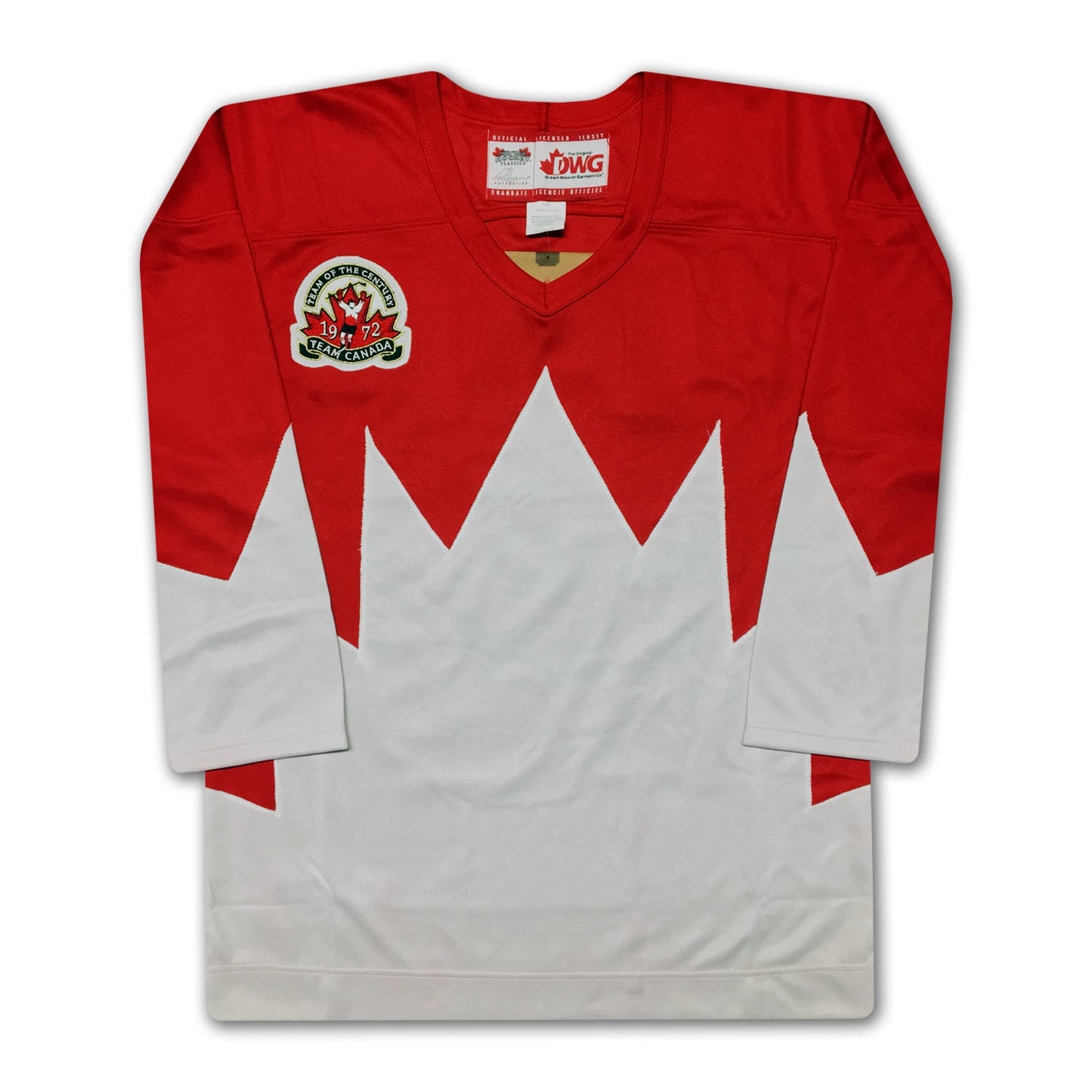 PAUL HENDERSON TEAM CANADA AUTOGRAPHED 1972 SUMMIT SERIES RED JERSEY – SIGNED HOCKEY MEMORABILIA COLLECTIBLE (SIZE L OR XL)