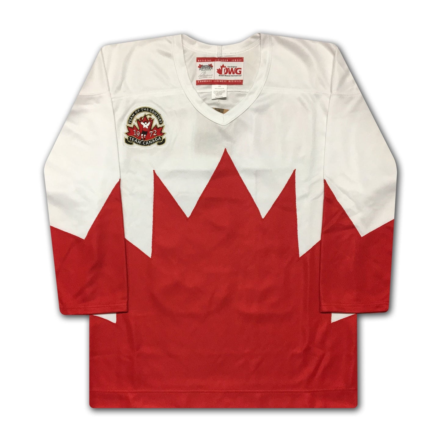 PAUL HENDERSON TEAM CANADA AUTOGRAPHED 1972 SUMMIT SERIES WHITE JERSEY – SIGNED HOCKEY MEMORABILIA COLLECTIBLE (SIZE L OR XL)