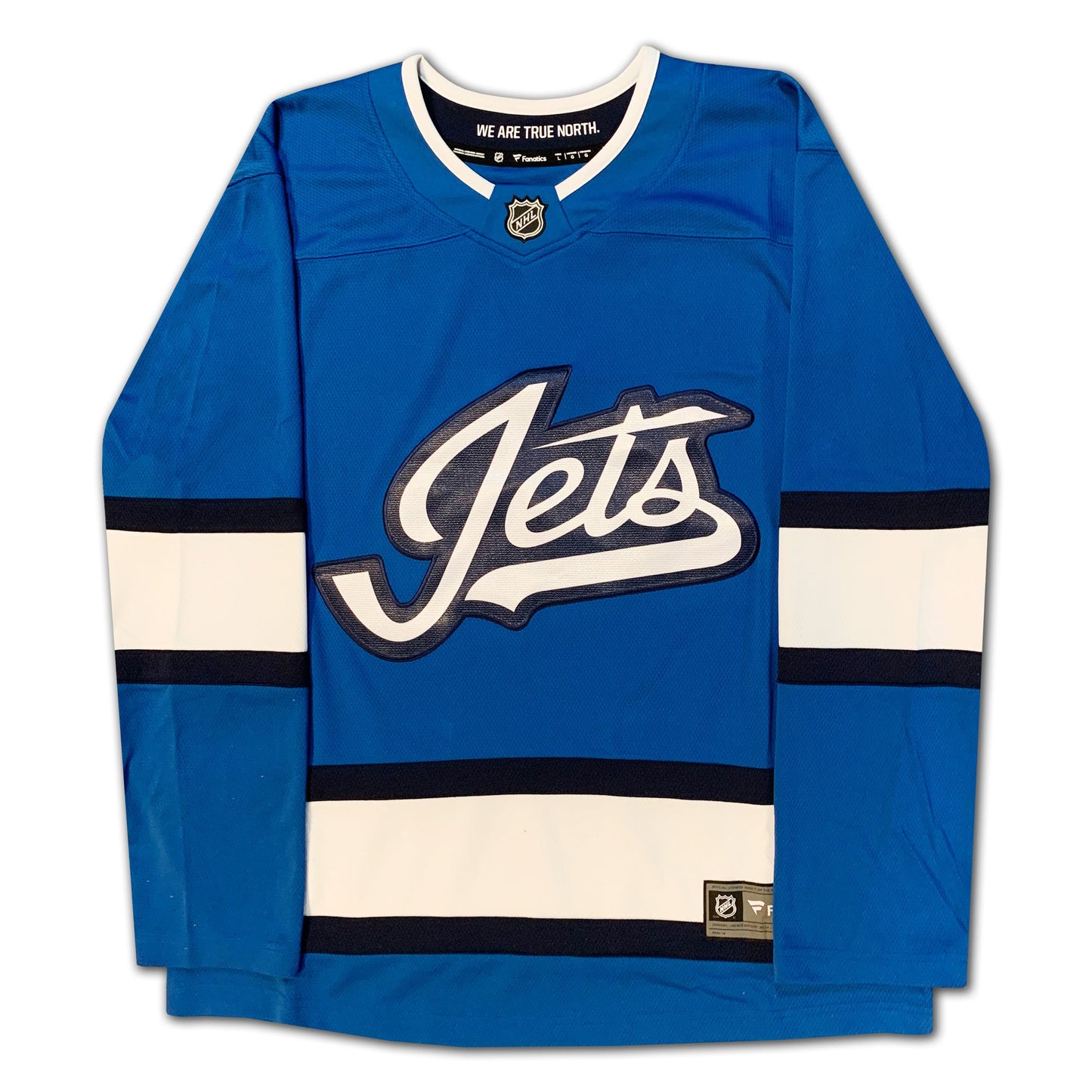 BOBBY HULL AUTOGRAPHED WINNIPEG JETS BLUE ALTERNATE JERSEY – SIGNED NHL HOCKEY MEMORABILIA COLLECTIBLE (SIZE L OR XL)