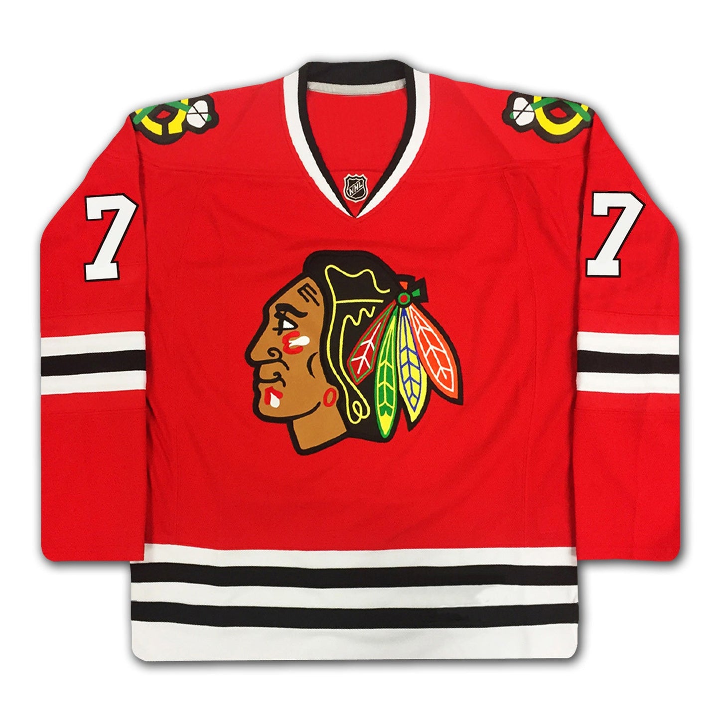 BOBBY HULL AUTOGRAPHED CHICAGO BLACKHAWKS RED JERSEY #7 – SIGNED NHL HOCKEY MEMORABILIA COLLECTIBLE (SIZE L OR XL)