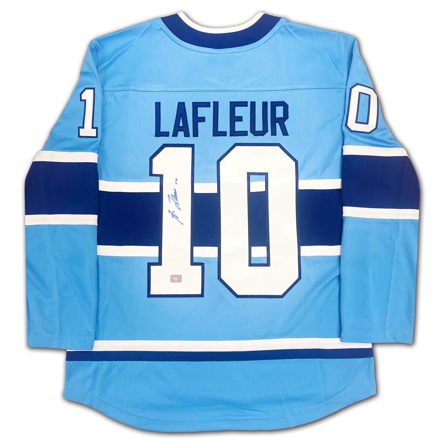 GUY LAFLEUR AUTOGRAPHED MONTREAL CANADIENS LIGHT BLUE SPECIAL EDITION JERSEY – SIGNED NHL HOCKEY COLLECTIBLE (SIZE L OR XL)