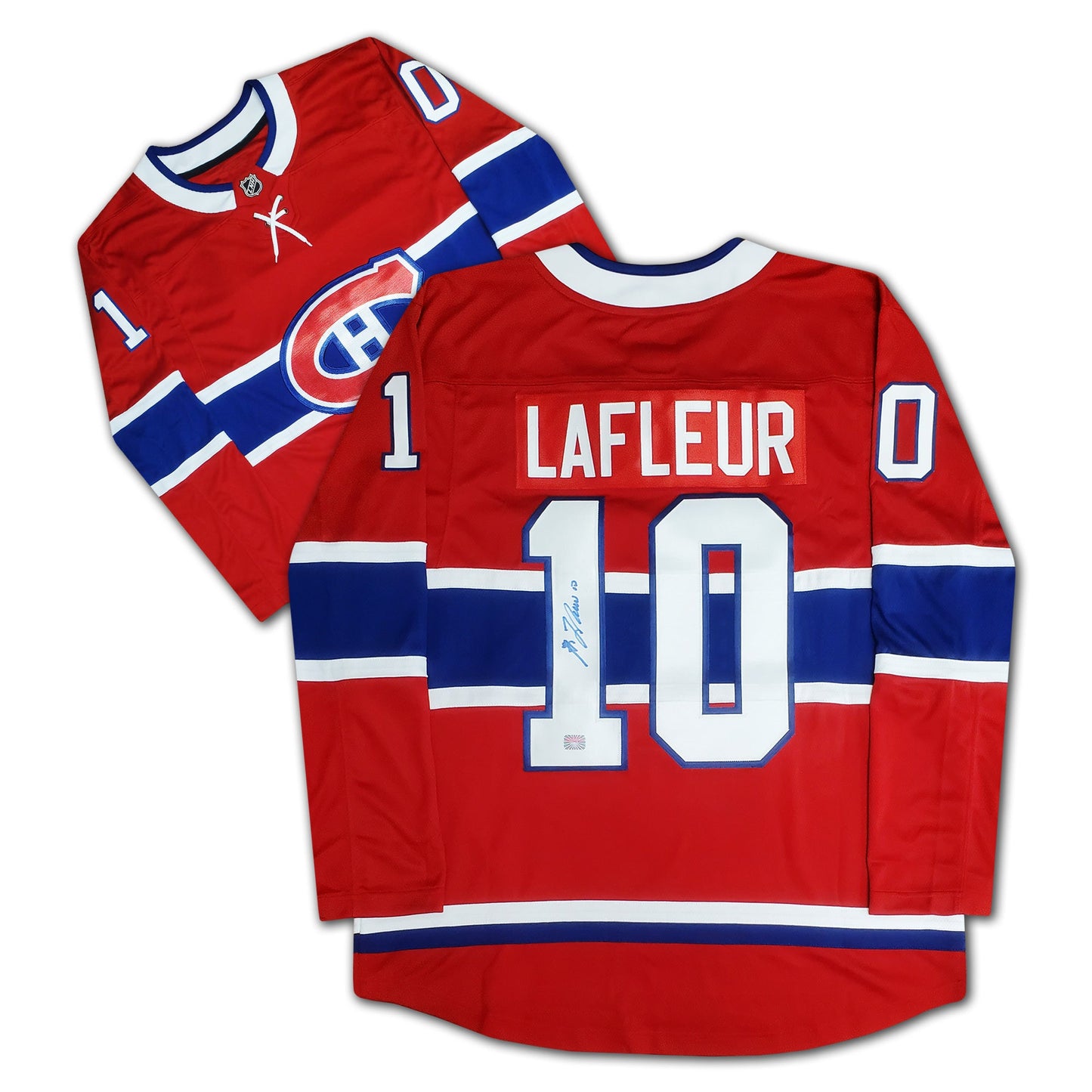 GUY LAFLEUR AUTOGRAPHED MONTREAL CANADIENS RED JERSEY – SIGNED NHL HOCKEY MEMORABILIA COLLECTIBLE (SIZE L OR XL)