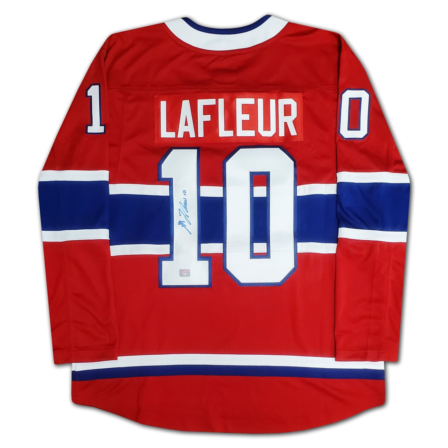 GUY LAFLEUR AUTOGRAPHED MONTREAL CANADIENS RED JERSEY – SIGNED NHL HOCKEY MEMORABILIA COLLECTIBLE (SIZE L OR XL)