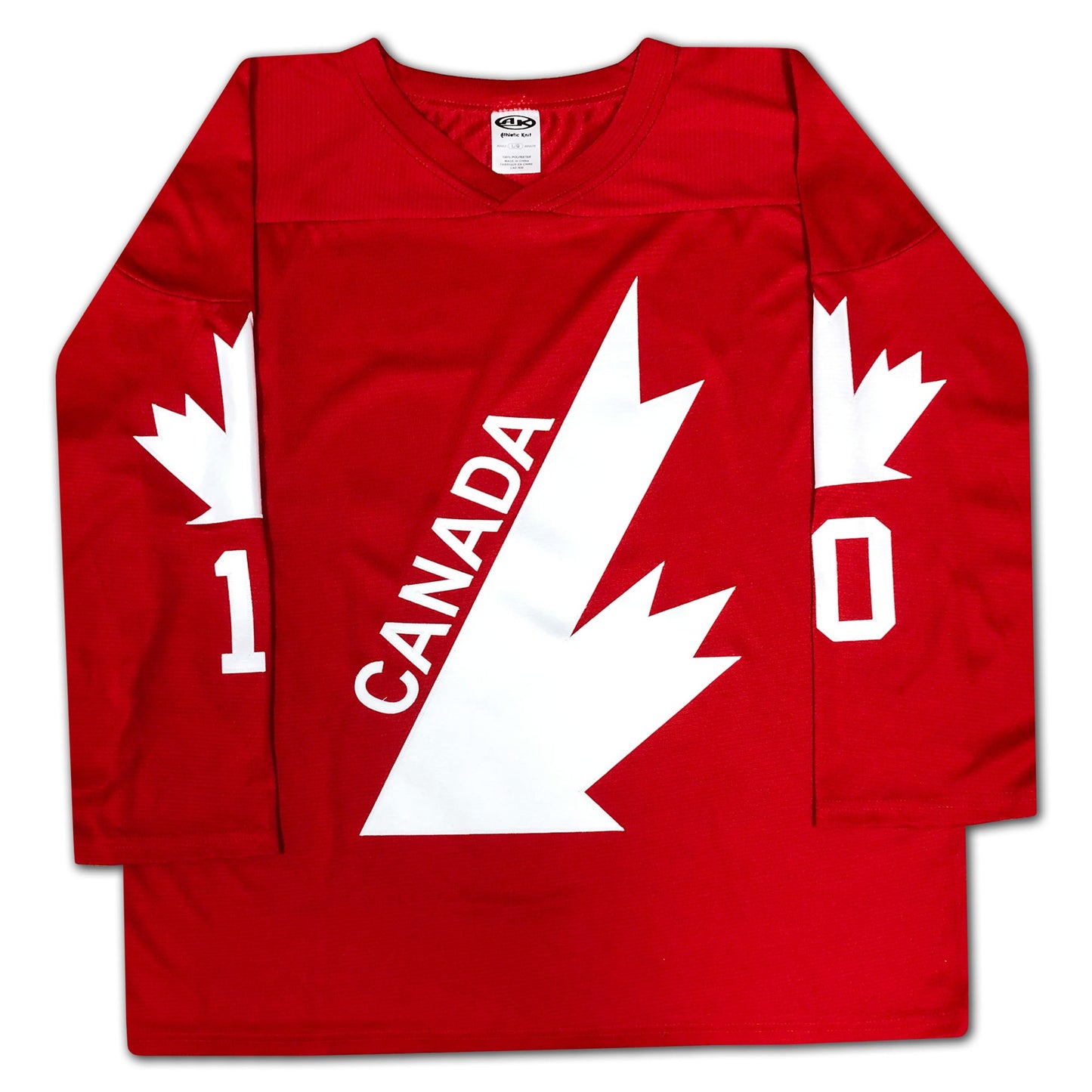 GUY LAFLEUR AUTOGRAPHED TEAM CANADA 1976 RED JERSEY – SIGNED NHL & INTERNATIONAL HOCKEY MEMORABILIA (SIZE L OR XL)