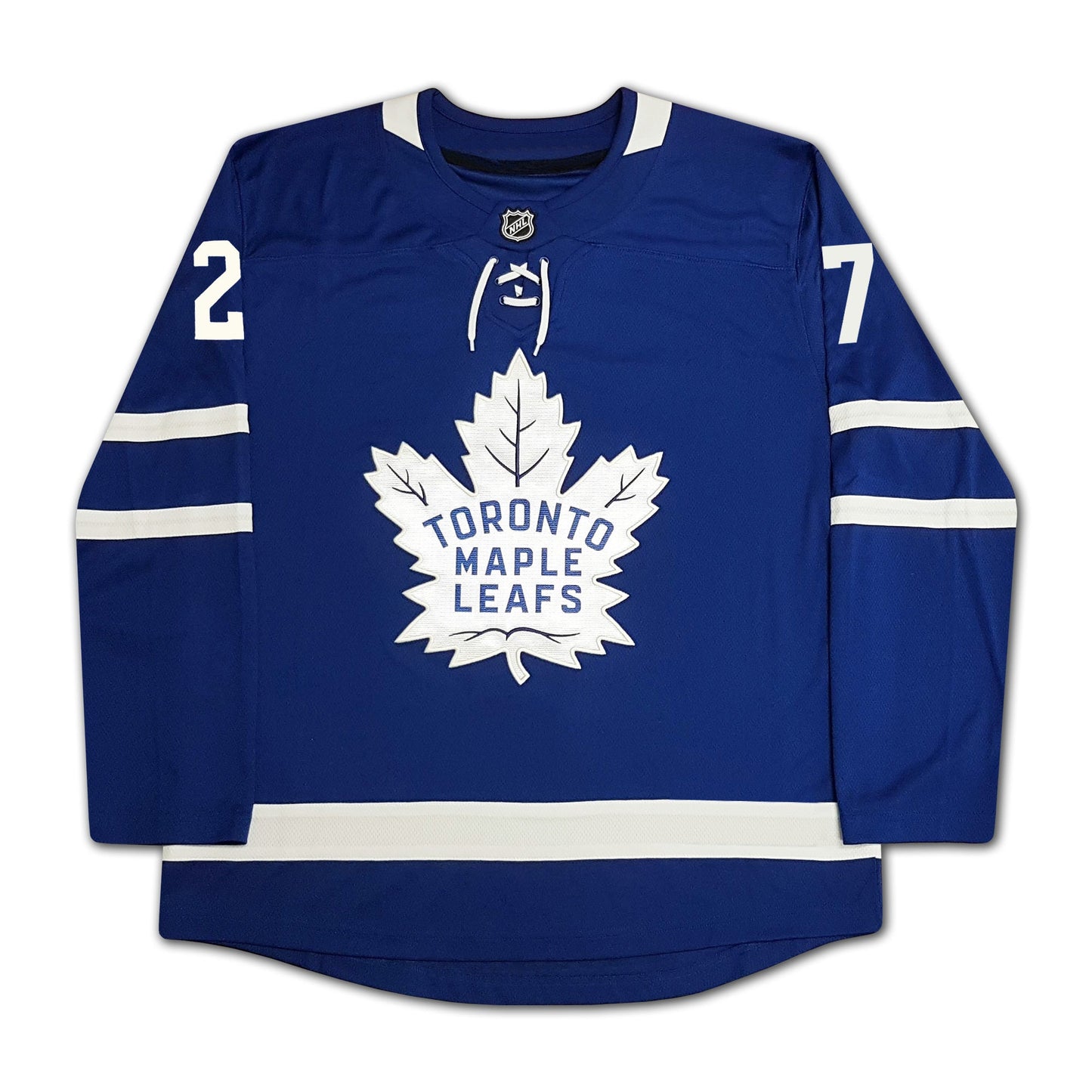 FRANK MAHOVLICH AUTOGRAPHED TORONTO MAPLE LEAFS BLUE JERSEY – SIGNED NHL HOCKEY MEMORABILIA COLLECTIBLE (SIZE L OR XL)