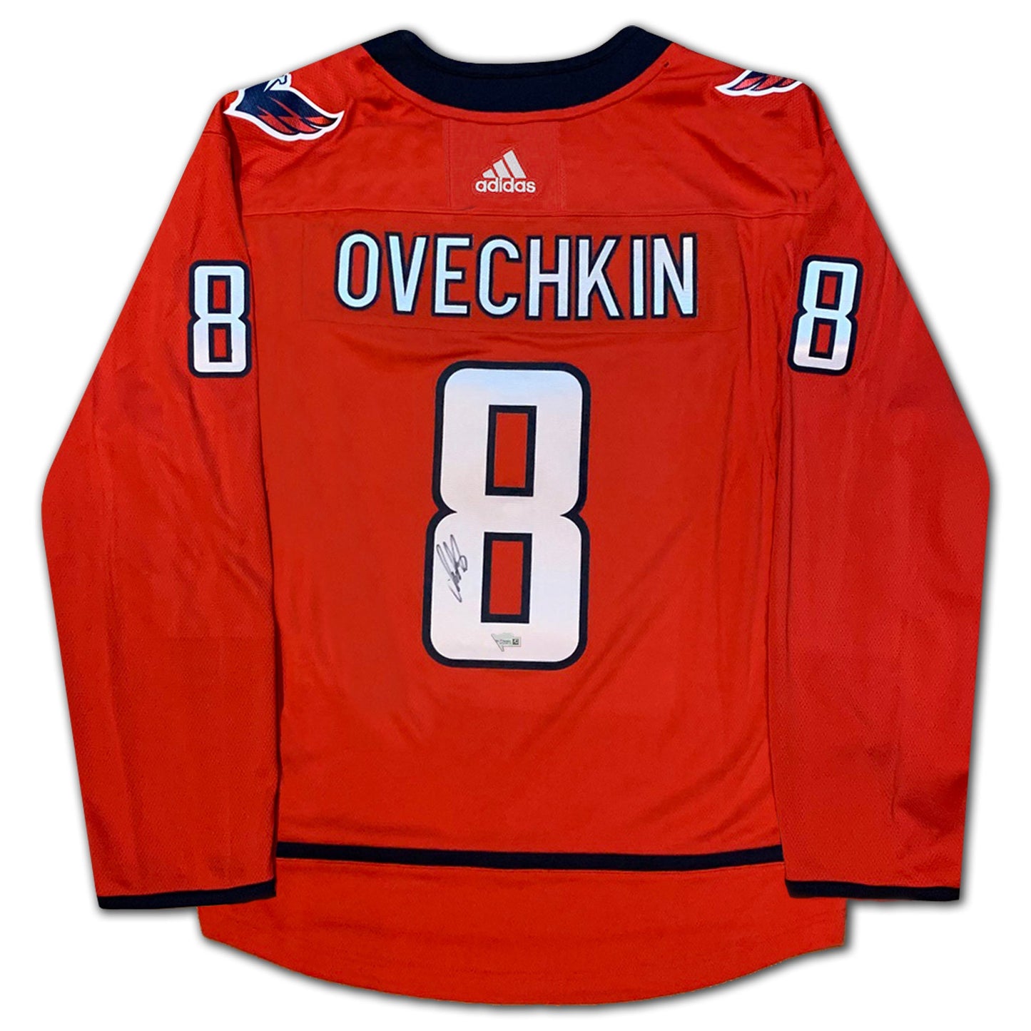 ALEXANDER OVECHKIN AUTOGRAPHED RED WASHINGTON CAPITALS ADIDAS JERSEY – OFFICIAL SIGNED NHL COLLECTIBLE (SIZE L OR XL)