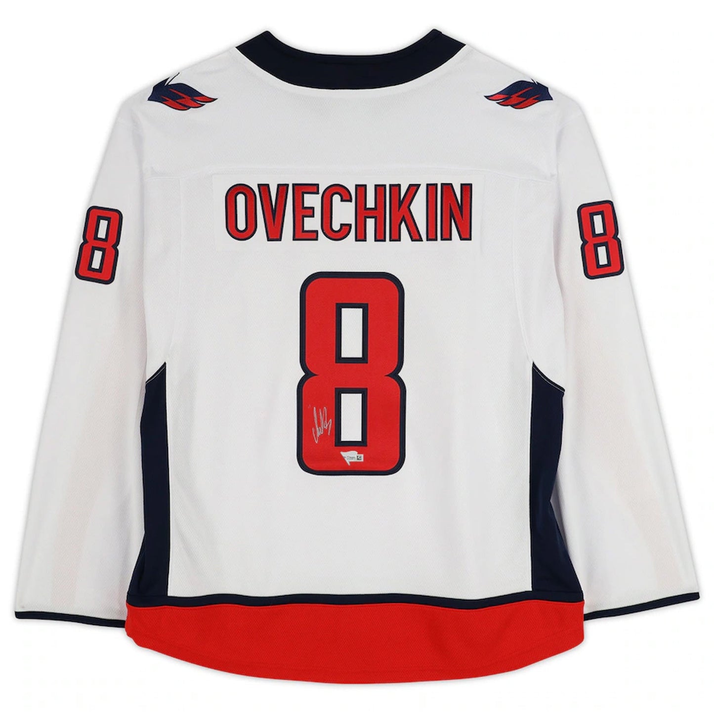 ALEXANDER OVECHKIN SIGNED WASHINGTON CAPITALS WHITE JERSEY – GOAL RECORD EDITION 895 CAREER GOALS – LIMITED EDITION /8 (SIZE L OR XL)