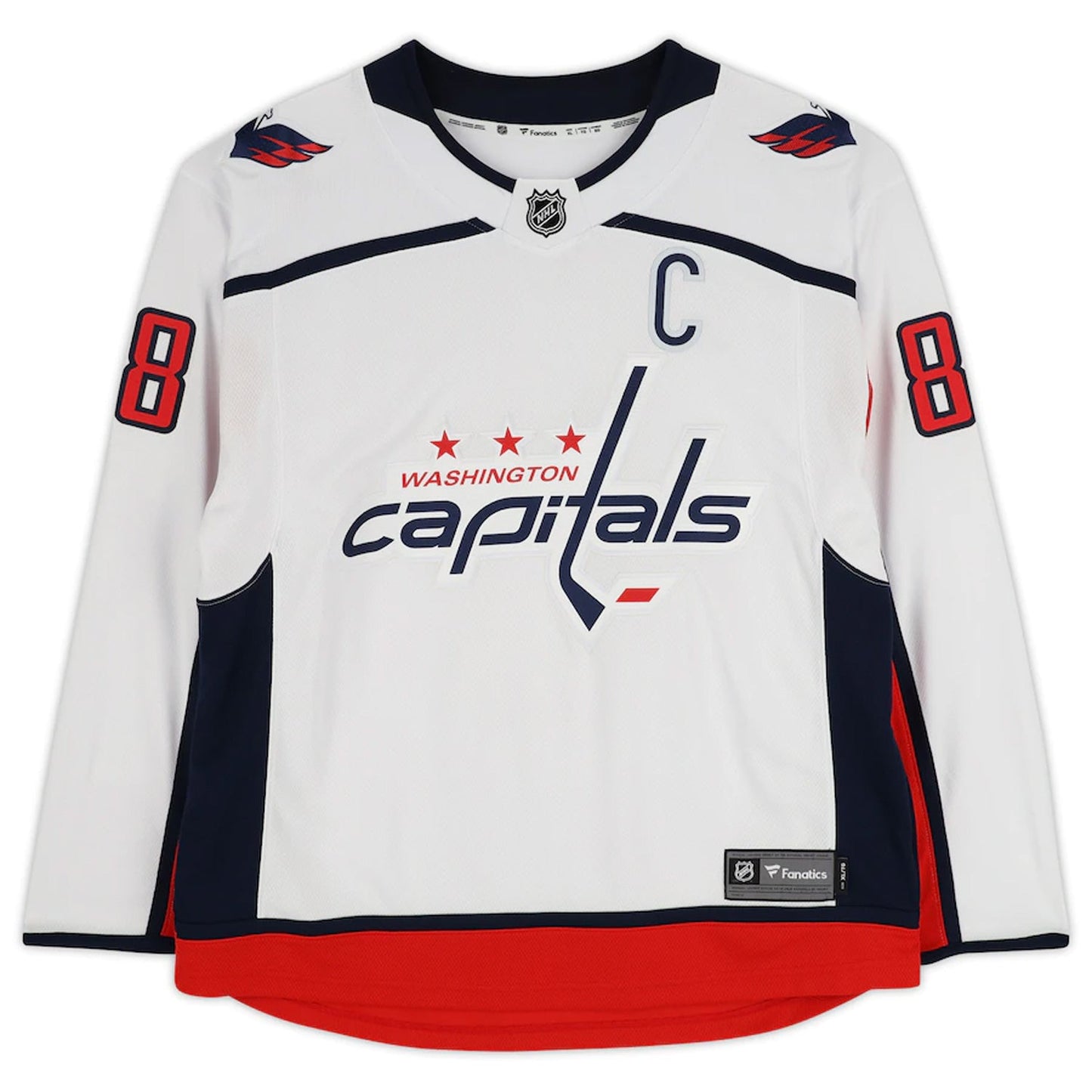 ALEXANDER OVECHKIN AUTOGRAPHED WASHINGTON CAPITALS WHITE JERSEY – SIGNED NHL HOCKEY MEMORABILIA COLLECTIBLE (SIZE L OR XL)