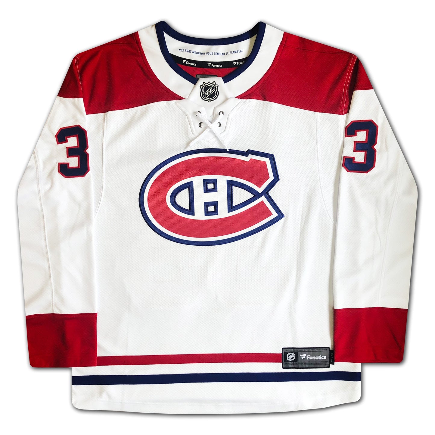PATRICK ROY AUTOGRAPHED MONTREAL CANADIENS WHITE JERSEY – SIGNED NHL HOCKEY MEMORABILIA COLLECTIBLE (SIZE L OR XL)