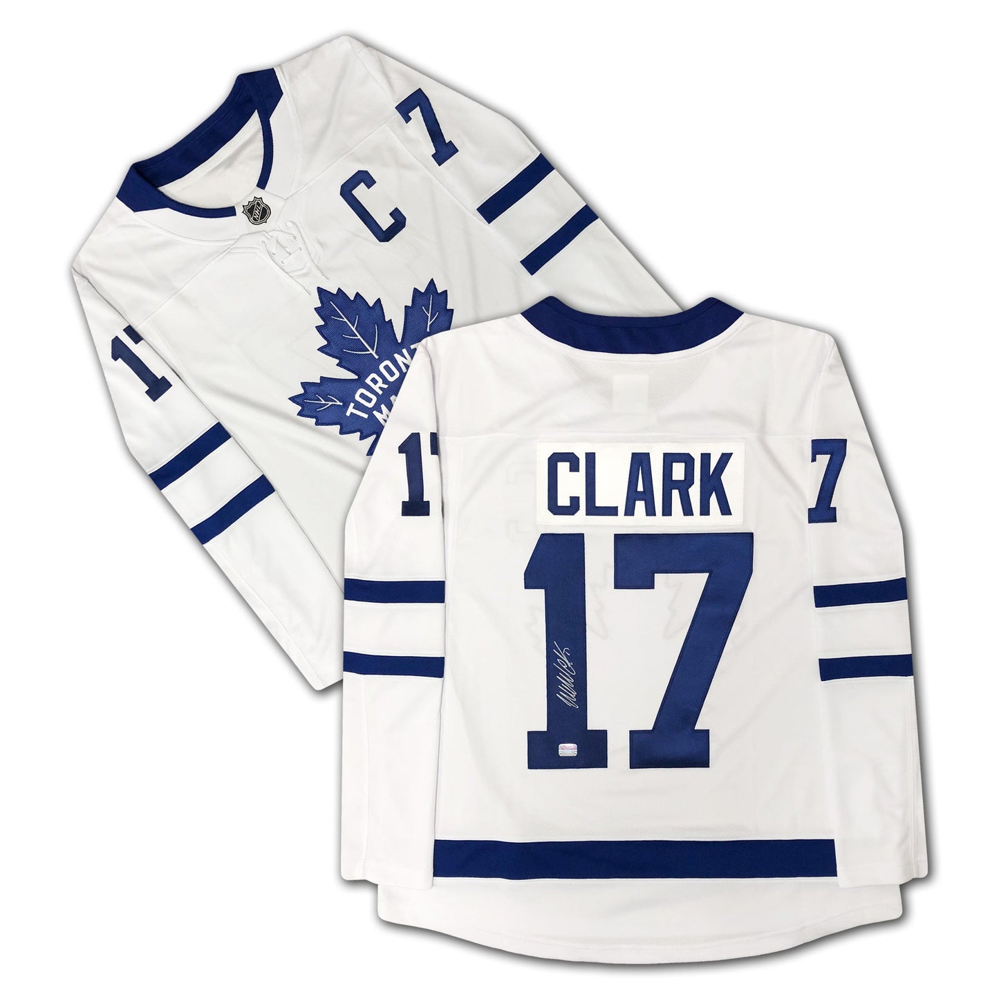 WENDEL CLARK SIGNED ADIDAS TORONTO MAPLE LEAFS WHITE JERSEY – AUTOGRAPHED NHL HOCKEY MEMORABILIA COLLECTIBLE (SIZE L OR XL)