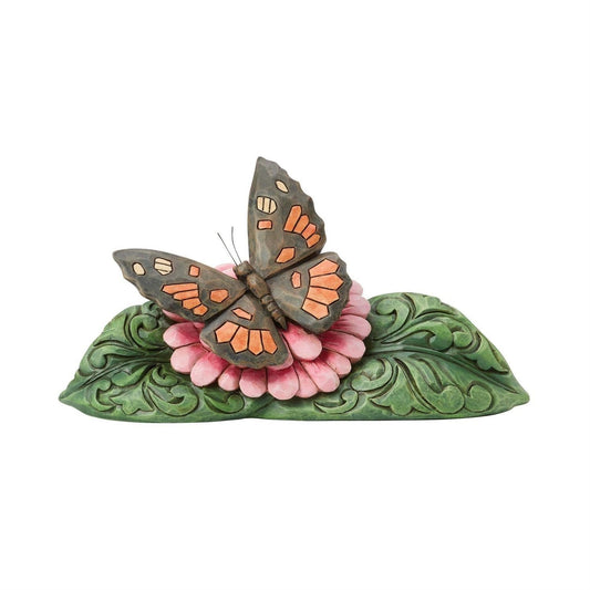 Jim Shore Heartwood Creek - Paint Lady Butterfly Mini Figurine