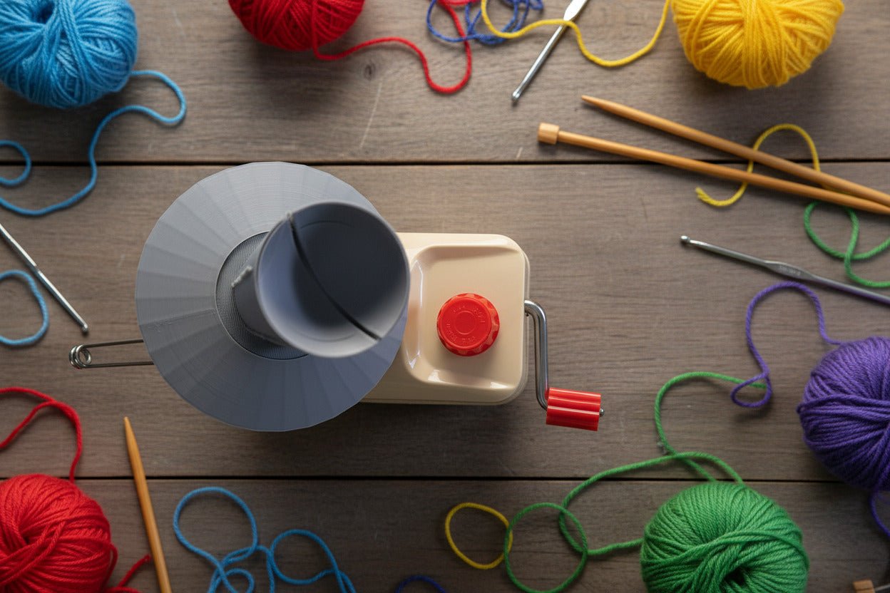 Jumbo Yarn Winder Upgrade Kit – Extended Spindle & Base