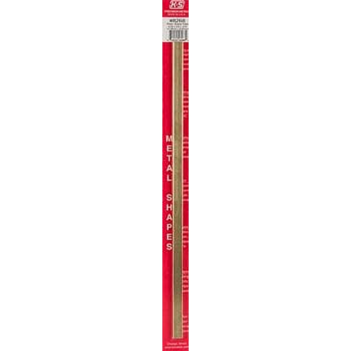 K&S Precision Metals #8268 Rectangular Brass Tube 3/16" x 3/8" x 1' NIB