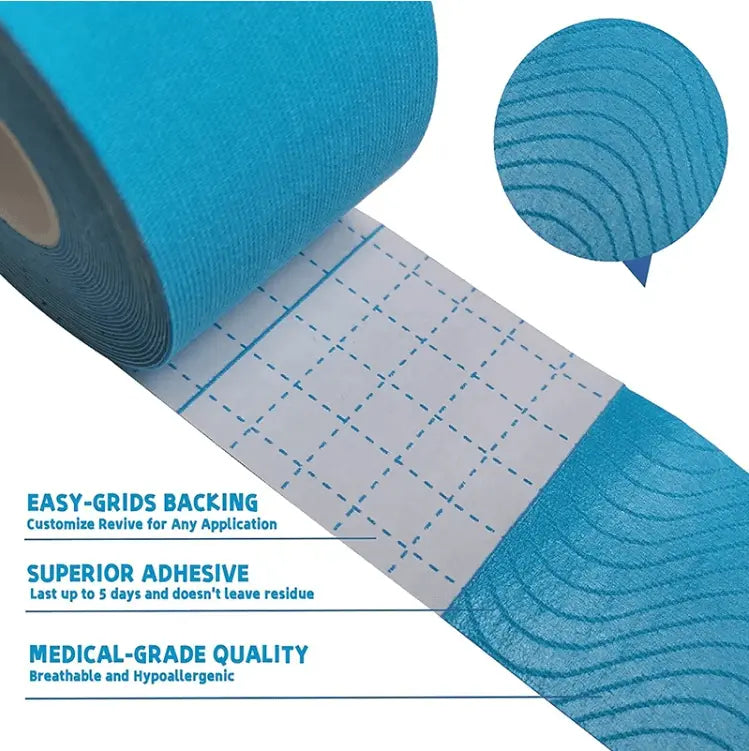 K Tape, Elastic Therapeutic Sports Tape, 2" x 5.5 YD