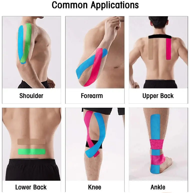 K Tape, Elastic Therapeutic Sports Tape, 2" x 5.5 YD