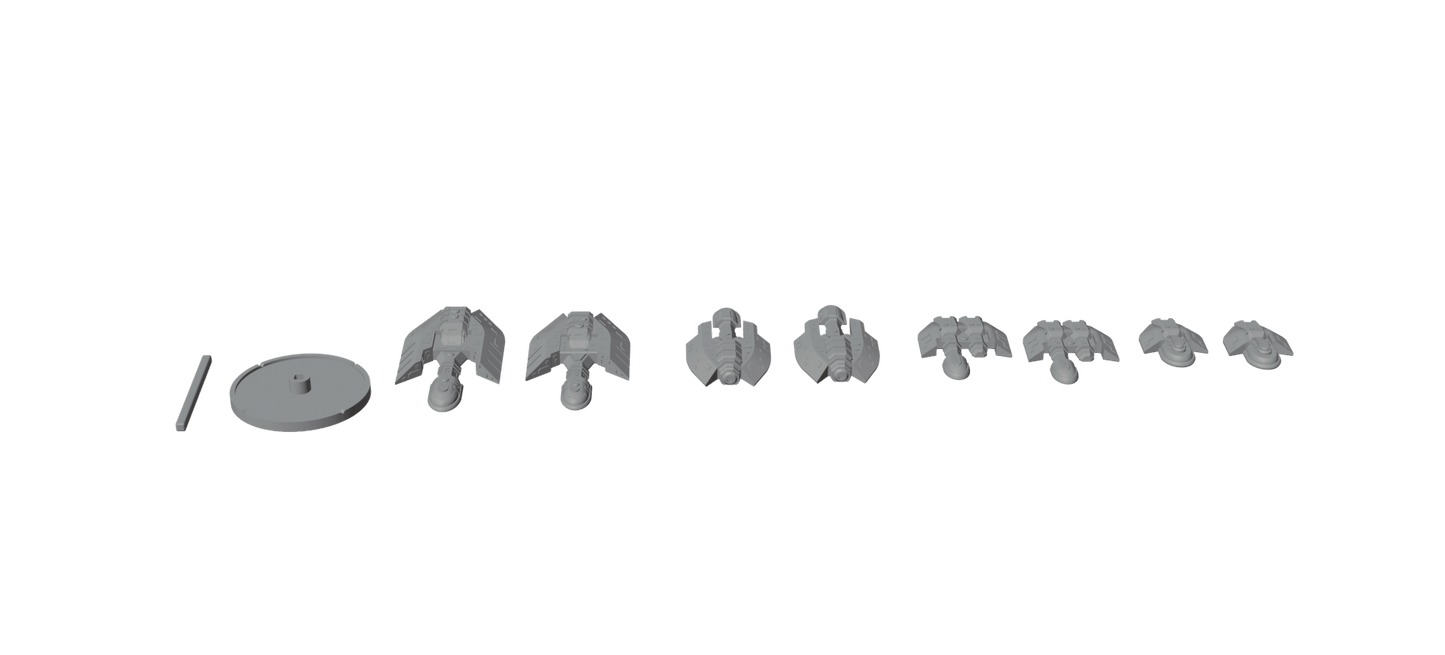 Kurgun Titan Dominion Fleet – 8-Ship Sci-Fi Battle Group