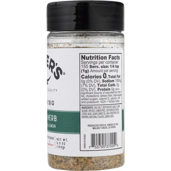 Kinder's Garlic & Herb with Lemon & Sea Salt