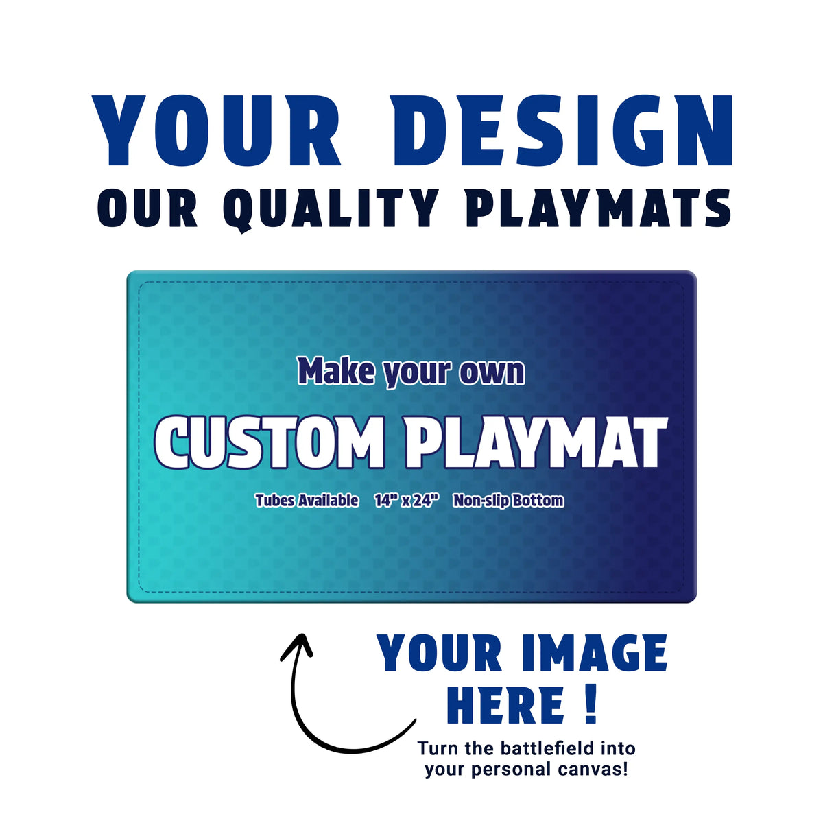 Custom TCG Playmat – 24 x 14 in – Soft Cloth & Rubber Back
