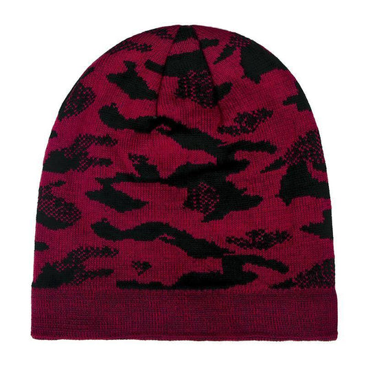 Leapfrog Unisex Camouflage Beanie Red